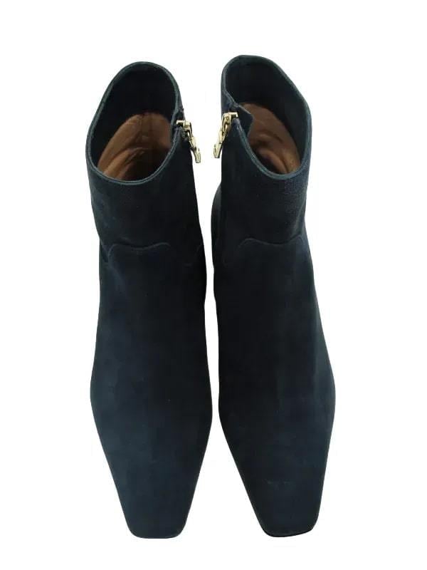 POLETTO  HAKİKİ DERİ PETROL Bot Topuklu 128 01