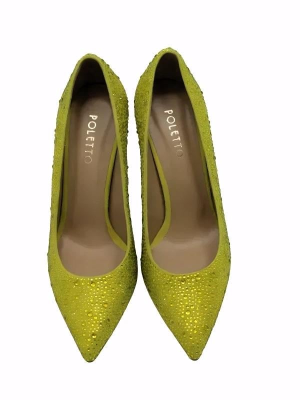 POLETTO  HAKİKİ DERİ SARI Ayakkabı Gece/Abiye 2536 08 V1