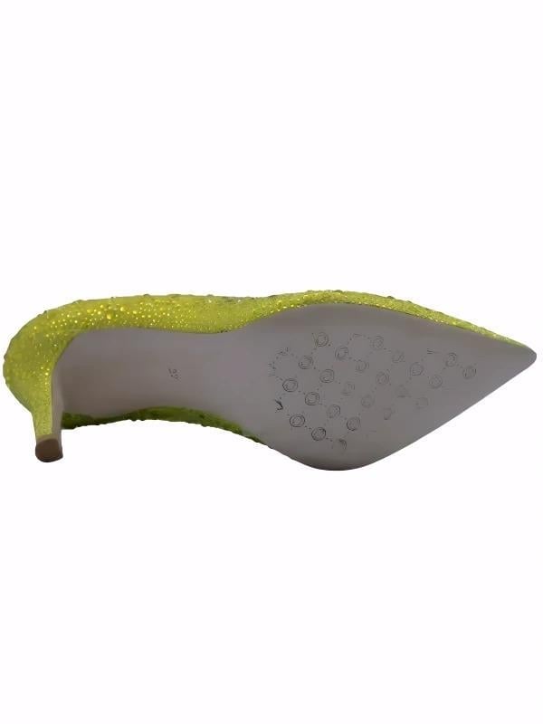 POLETTO  HAKİKİ DERİ SARI Ayakkabı Gece/Abiye 4924 18