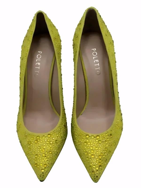 POLETTO  HAKİKİ DERİ SARI Ayakkabı Gece/Abiye 4924 18