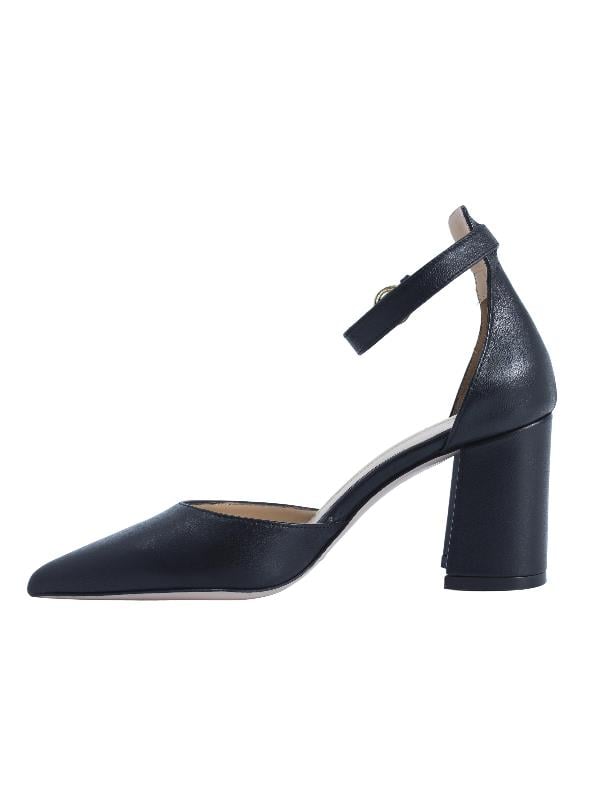 POLETTO  HAKİKİ DERİ SIYAH-ALTIN Ayakkabı Stiletto 9839 60 V2