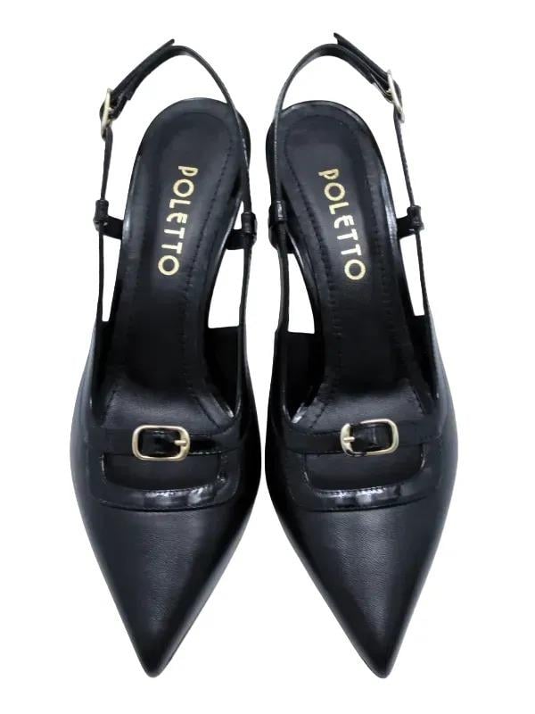 POLETTO  HAKİKİ DERİ SIYAH Ayakkabı Stiletto 9841 110