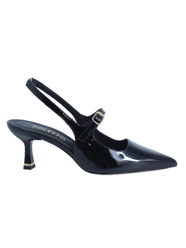 POLETTO  HAKİKİ DERİ SIYAH Ayakkabı Stiletto 9841 112