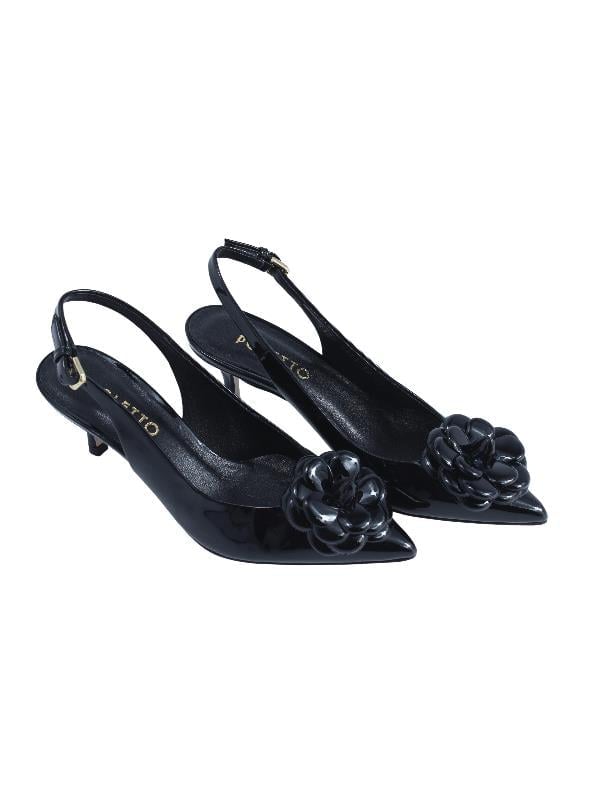 POLETTO  HAKİKİ DERİ SIYAH Ayakkabı Stiletto 9841 92 V1