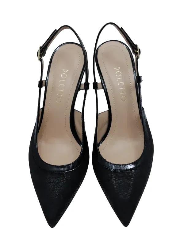 POLETTO  HAKİKİ DERİ SIYAH Ayakkabı Stiletto 9839 64