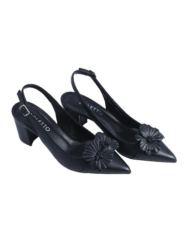 POLETTO  HAKİKİ DERİ SIYAH Ayakkabı Stiletto 9841 100 V2