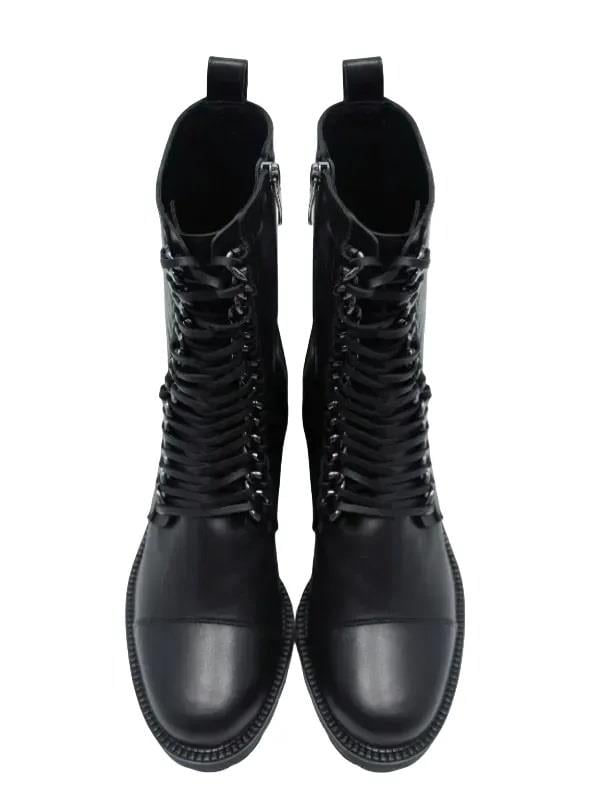 POLETTO  HAKİKİ DERİ SIYAH Bot Düz  644 17