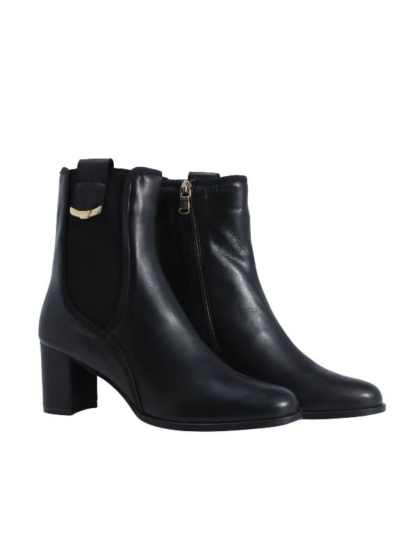 POLETTO  HAKİKİ DERİ SIYAH Bot Topuklu 9209 13 V2