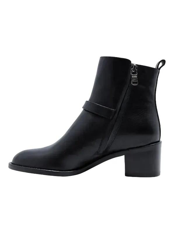 POLETTO  HAKİKİ DERİ SIYAH Bot Topuklu 3176 23 BFL S