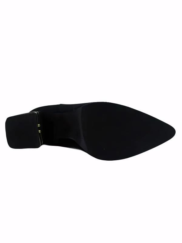 POLETTO  HAKİKİ DERİ SIYAH Bot Topuklu 09 9329 S