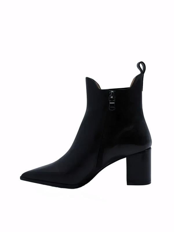 POLETTO  HAKİKİ DERİ SIYAH Bot Topuklu 841 03
