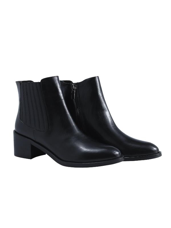POLETTO  HAKİKİ DERİ SIYAH Bot Topuklu 3176 08 V3BFL S