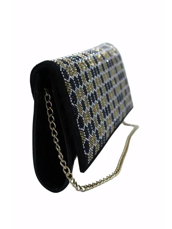 POLETTO  HAKİKİ DERİ SIYAH Çanta Gece/Abiye CNT 745 V1