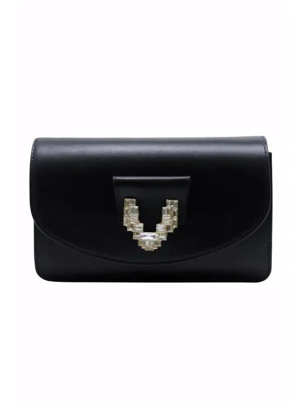 POLETTO  HAKİKİ DERİ SIYAH Çanta Omuz askılı CNT 818