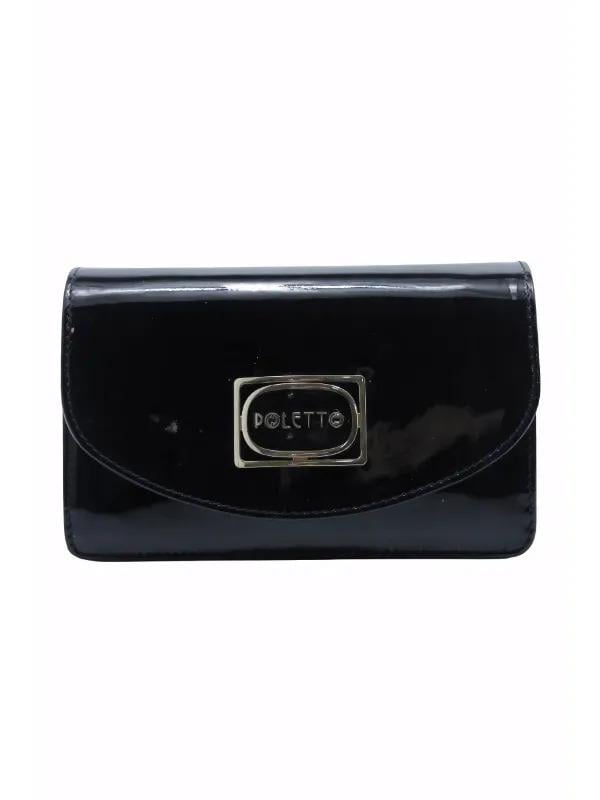 POLETTO  HAKİKİ DERİ SIYAH Çanta Omuz askılı CNT 805