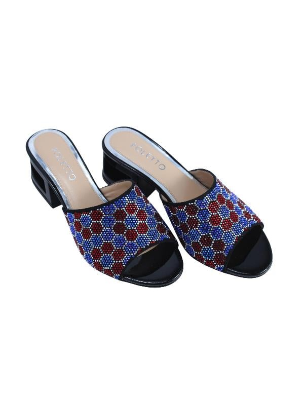 POLETTO  HAKİKİ DERİ SIYAH-GUMUS Terlık Gece/Abiye 169 157 V2