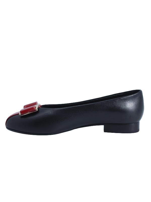 POLETTO  HAKİKİ DERİ SIYAH-KIRMIZI Babet Kapalı 69 13