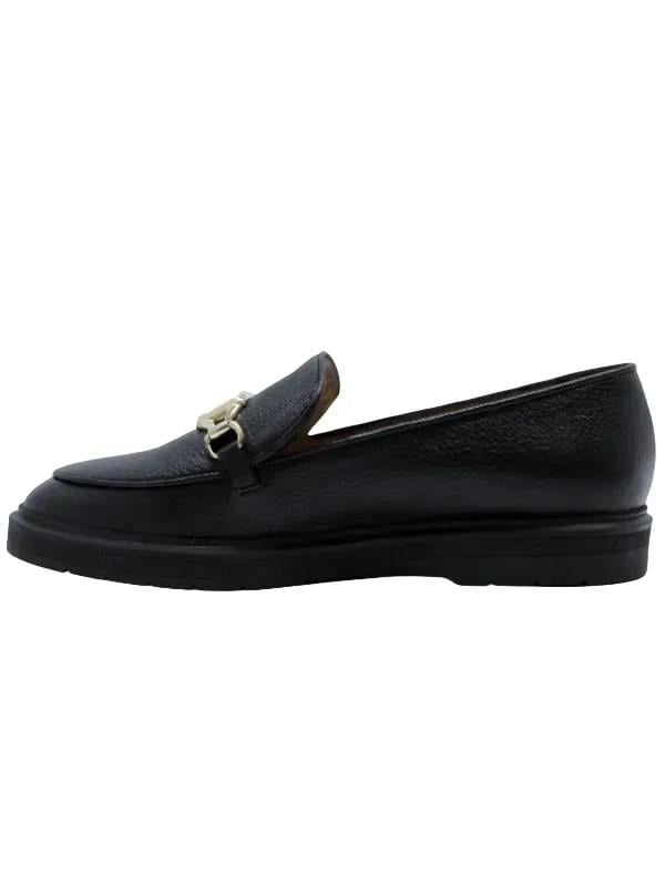 POLETTO  HAKİKİ DERİ SIYAH Loafer Düz 04 2016 03