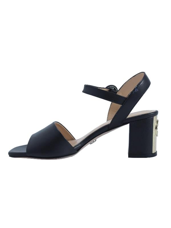 POLETTO  HAKİKİ DERİ SIYAH Sandalet Topuklu 4183 27 V3