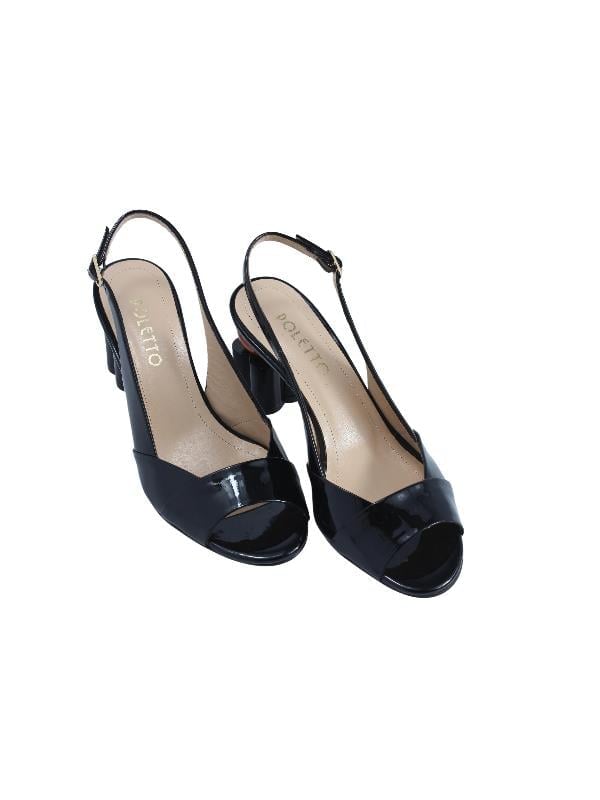 POLETTO  HAKİKİ DERİ SIYAH Sandalet Topuklu 4183 173 V1