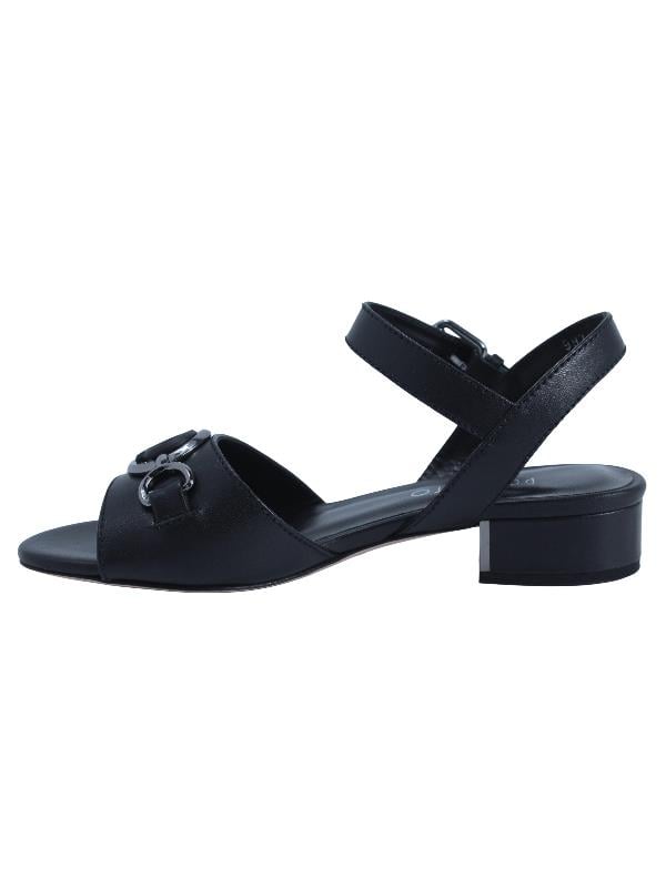 POLETTO  HAKİKİ DERİ SIYAH Sandalet Topuklu 4652 156
