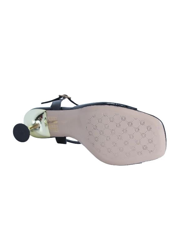 POLETTO  HAKİKİ DERİ SIYAH Sandalet Topuklu 4183 222