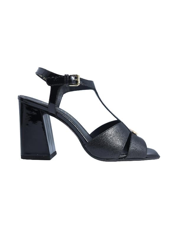 POLETTO  HAKİKİ DERİ SIYAH Sandalet Topuklu 380 38