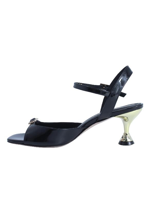 POLETTO  HAKİKİ DERİ SIYAH Sandalet Topuklu 4183 222