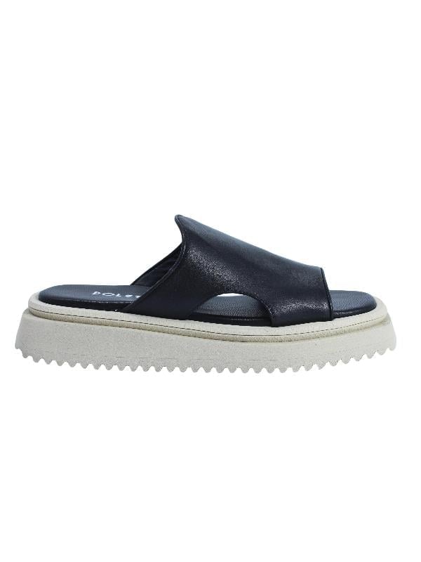 POLETTO  HAKİKİ DERİ SIYAH Terlık Düz 0197 364