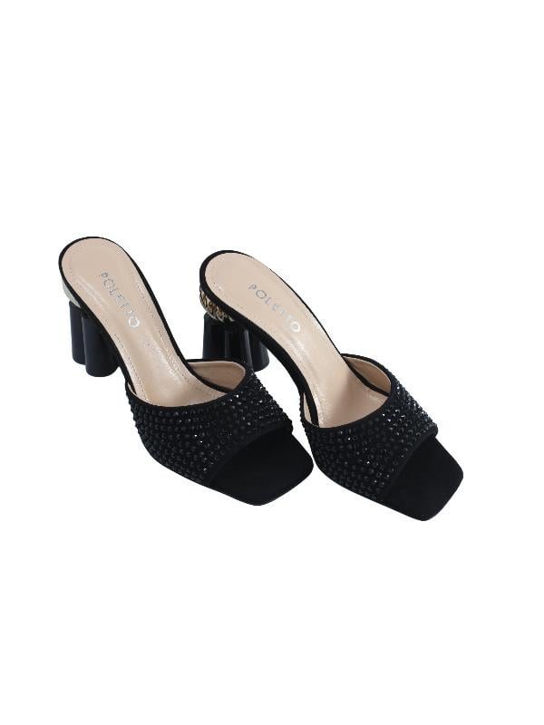 POLETTO  HAKİKİ DERİ SIYAH Terlık Gece/Abiye 319 263 V1