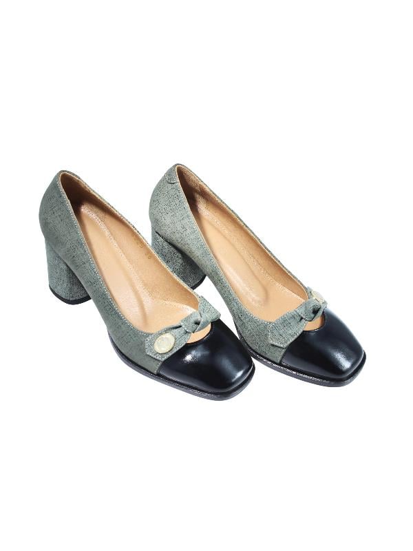 POLETTO  HAKİKİ DERİ SIYAH-YESIL Ayakkabı Günlük 01 8225