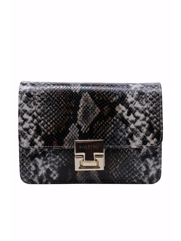 POLETTO  HAKİKİ DERİ TABA KAHVE Çanta Omuz askılı CNT 802 V1