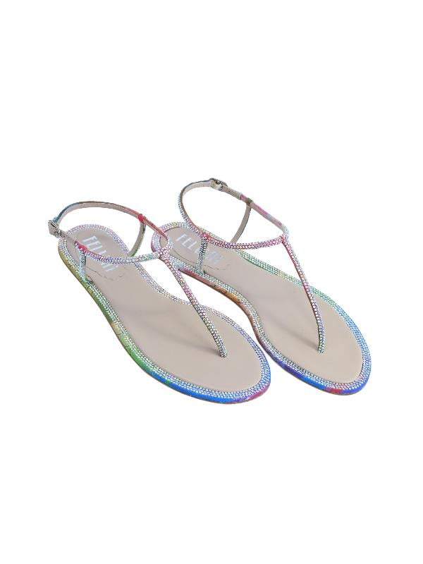 POLETTO  HAKİKİ DERİ /TEKSTİL NOHUT Sandalet Düz Terlik 0197 29