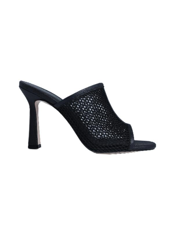 POLETTO  HAKİKİ DERİ /TEKSTİL SIYAH Terlık Topuklu 6564 230 KMS