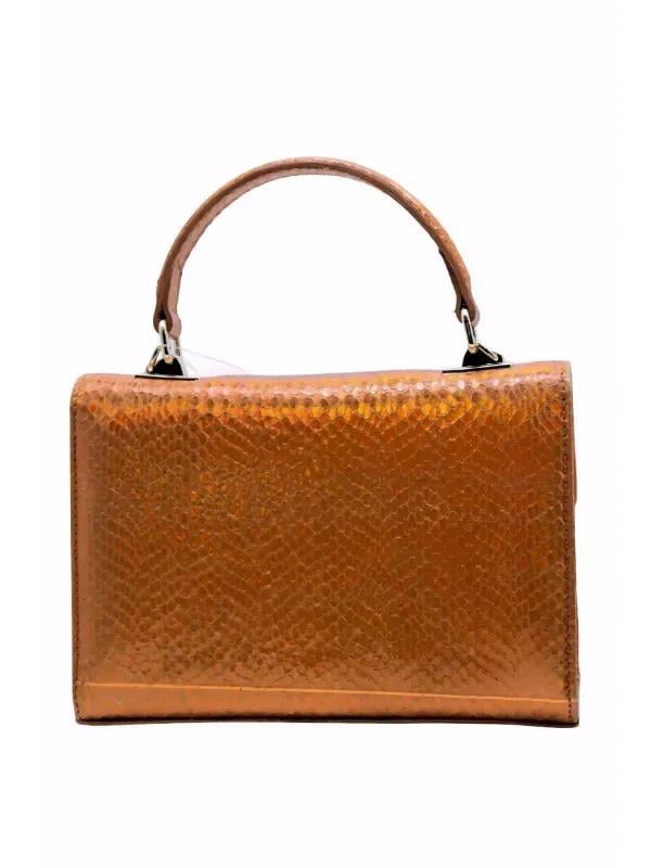 POLETTO  HAKİKİ DERİ TURUNCU Çanta EL Tutmalı CNT 757 V5