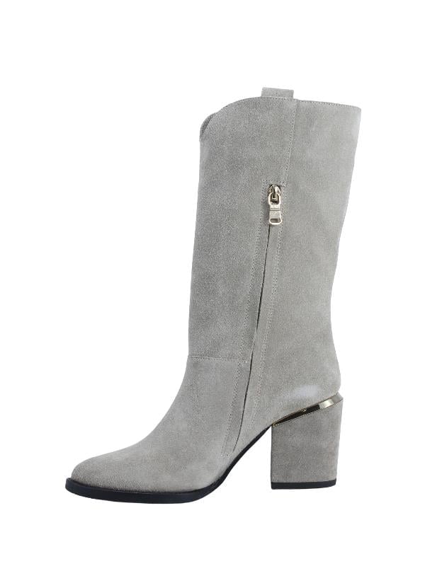 POLETTO  HAKİKİ DERİ VIZON Çizme Topuklu 855 43 V1 S