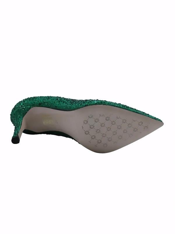 POLETTO  HAKİKİ DERİ YESIL Ayakkabı Gece/Abiye 4924 18