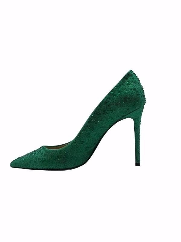 POLETTO  HAKİKİ DERİ YESIL Ayakkabı Gece/Abiye 2536 08 V1