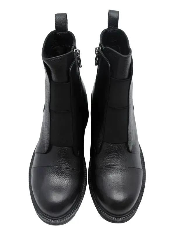 POLETTO  HAKİKİ DERİ/KÜRK ASTAR SIYAH Bot Düz  7318 06 V2 K