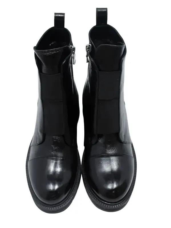 POLETTO  HAKİKİ DERİ/KÜRK ASTAR SIYAH Bot Düz  7318 06 V2 K