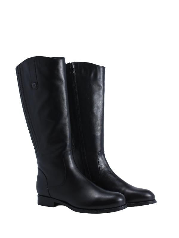 POLETTO  HAKİKİ DERİ/KÜRK ASTAR SIYAH Çizme Düz  6767 27 YK