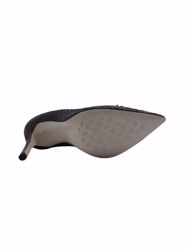 POLETTO  HAKİKİ YILAN DERİ BORDO Ayakkabı Stiletto 4924 84 YLN