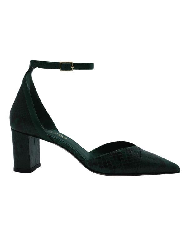 POLETTO  HAKİKİ YILAN/HAKİKİ DERİ YESIL Ayakkabı Stiletto 9841 114 V1 YLN
