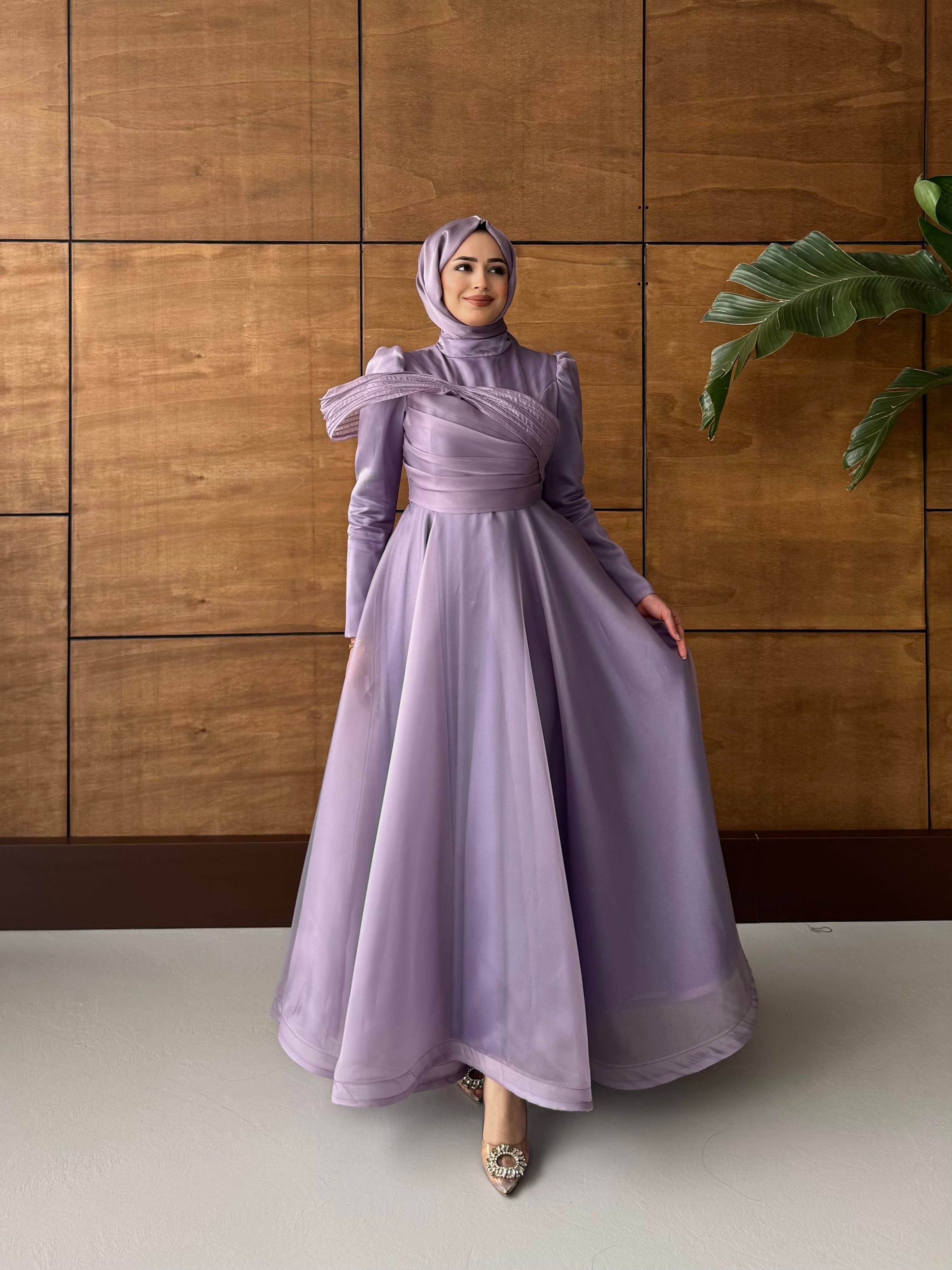 BEYHAN BUTİKFatma Abiye Lila