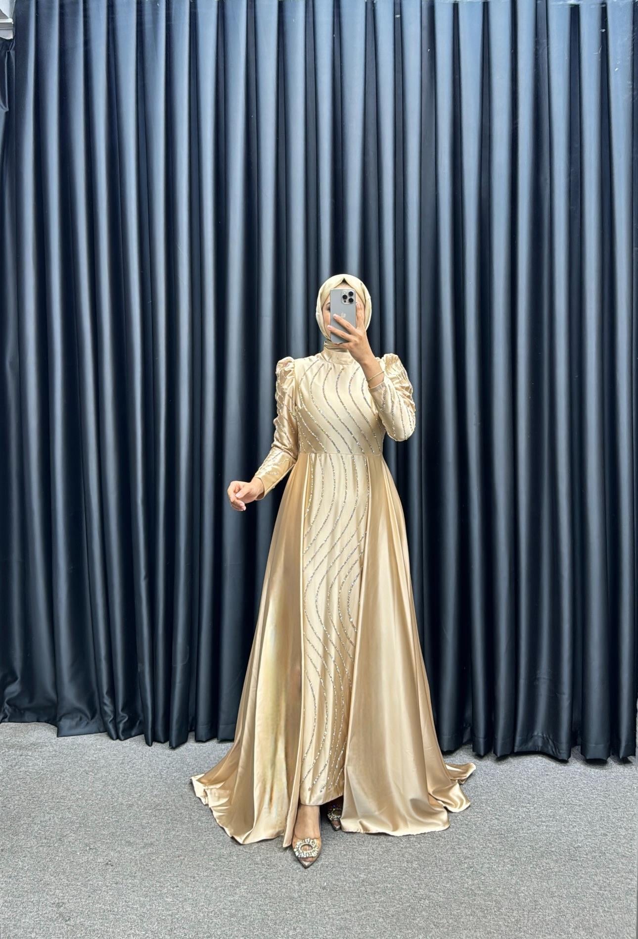 BEYHAN BUTİKYağmur Abiye Gold