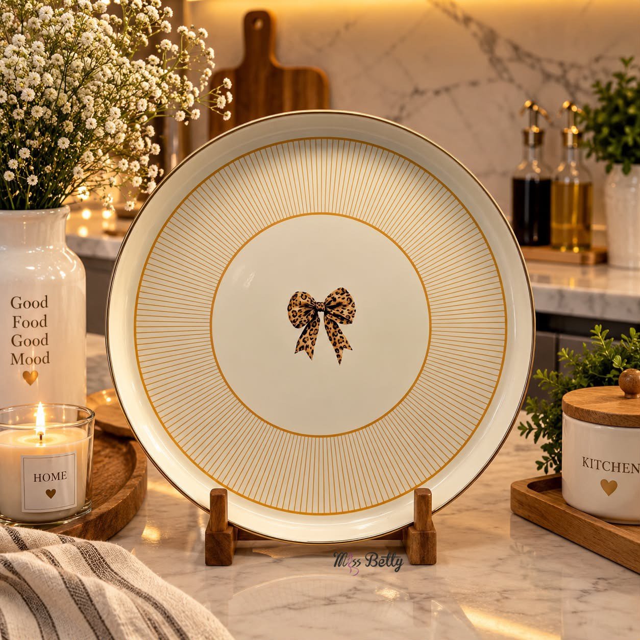 Savana 32 cm Emaye Servis ve Sunum Tepsisi