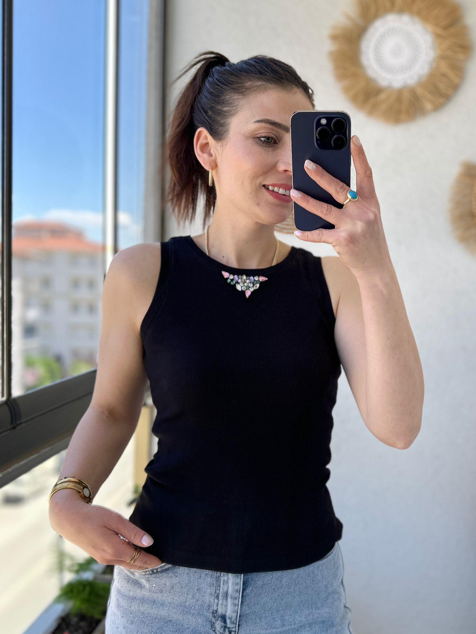 İPK MARKA MODEL TAŞLI FİTİLLİ ATLET
