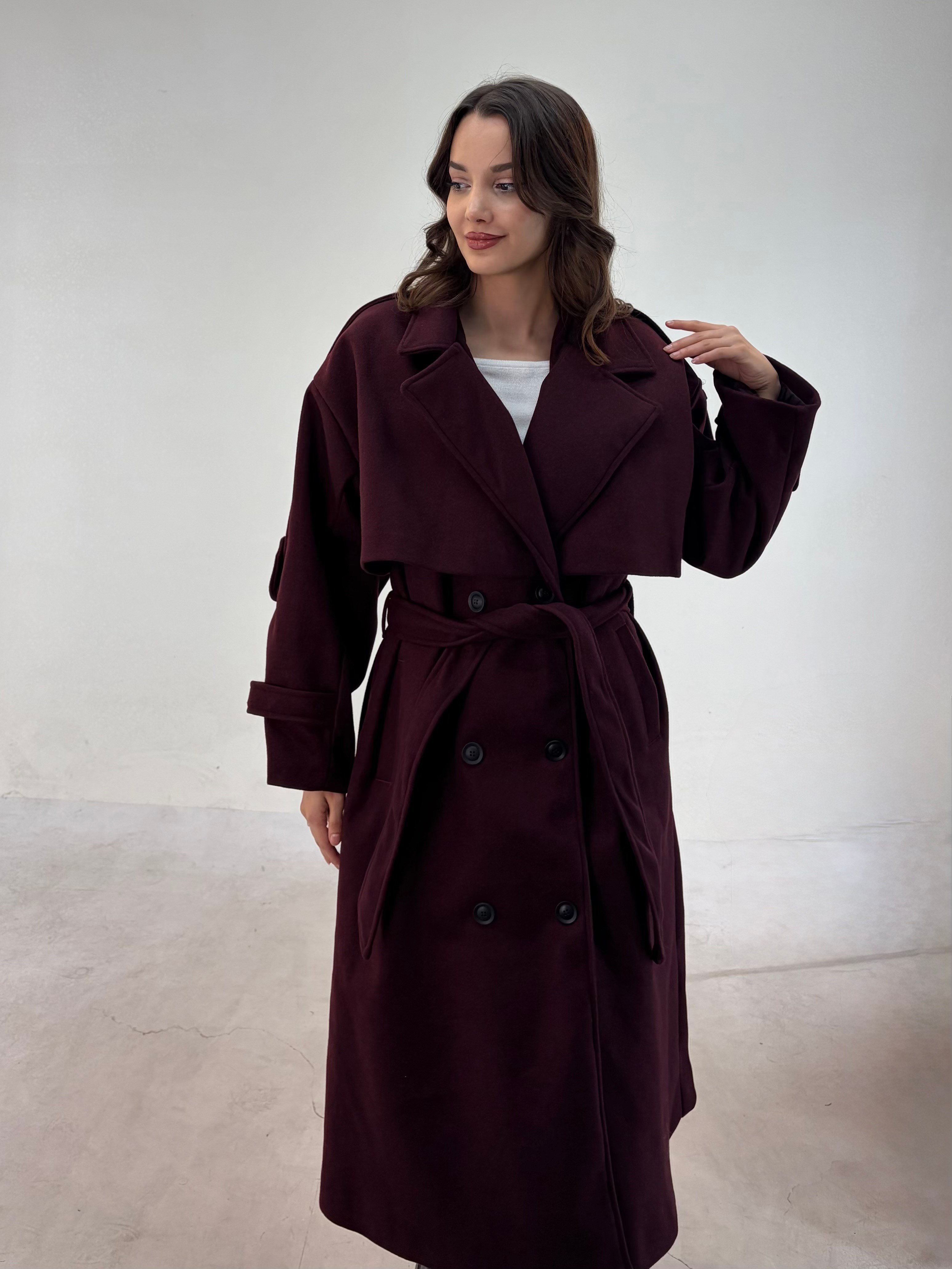 Bordo Uzun Tasarım Kaban KABAN & MONT & CEKET - Taksim Butik