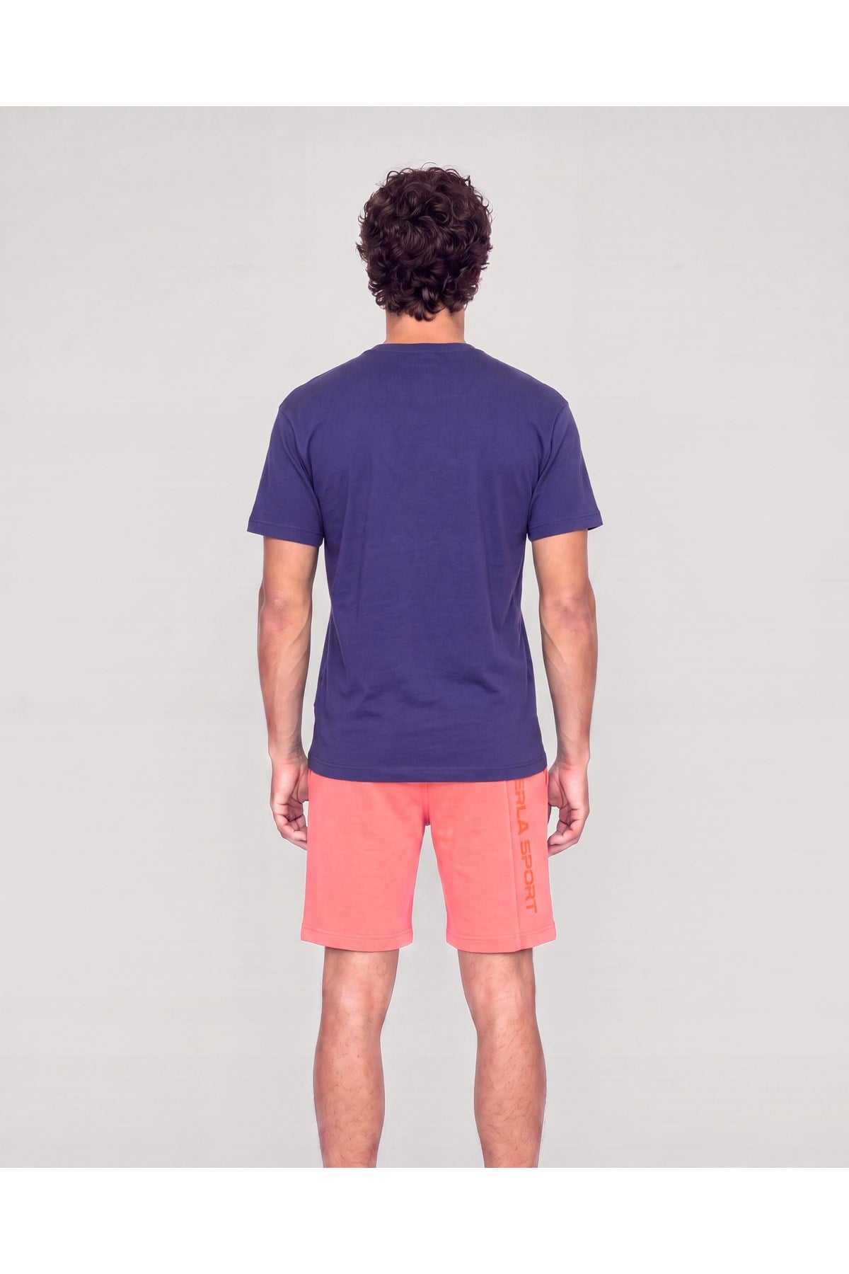 Erkek Bisiklet Yaka Milano Koordinat Baskı Detaylı Oversize Fit T-Shirt