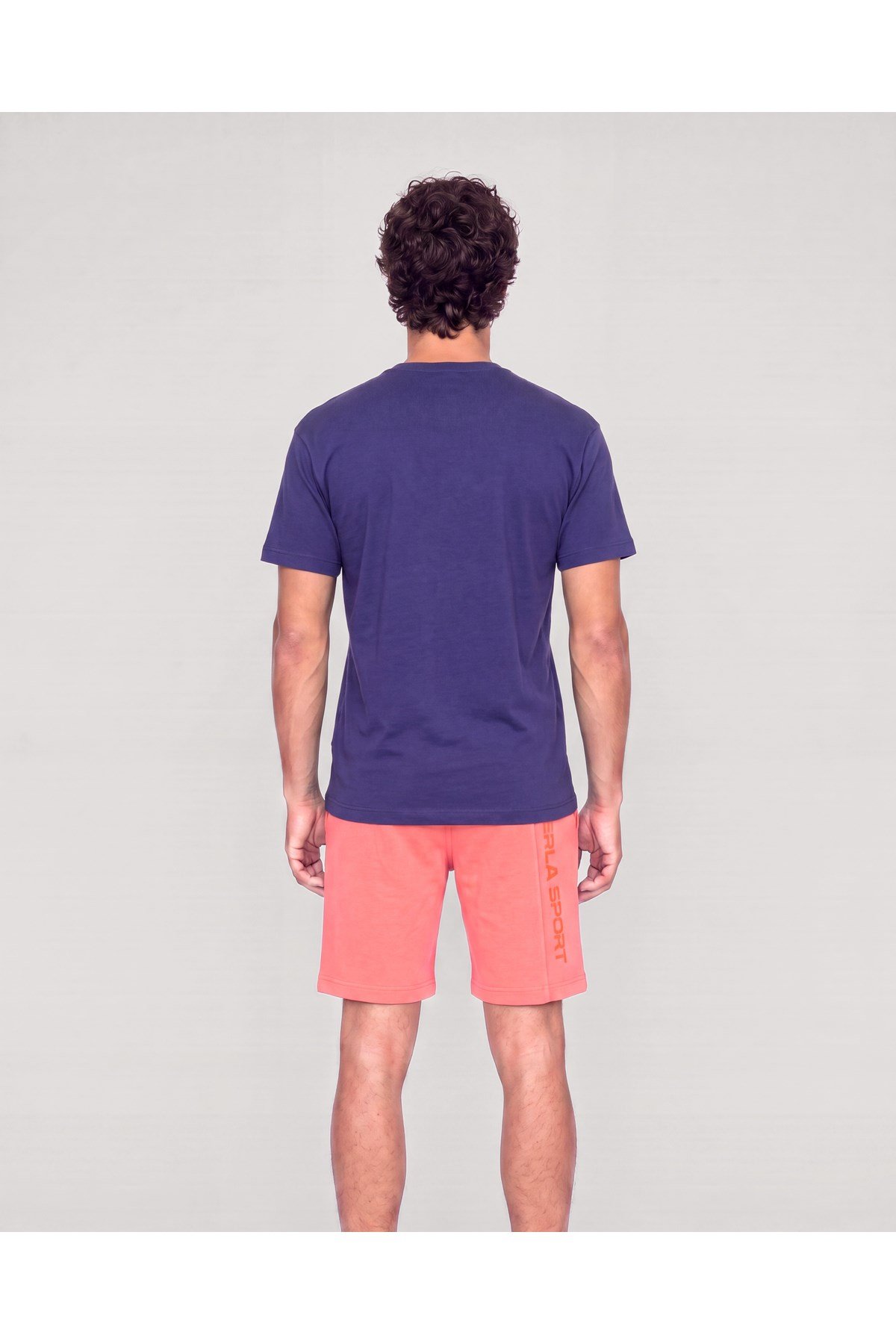 Erkek Bisiklet Yaka Milano Koordinat Baskı Detaylı Oversize Fit T-Shirt